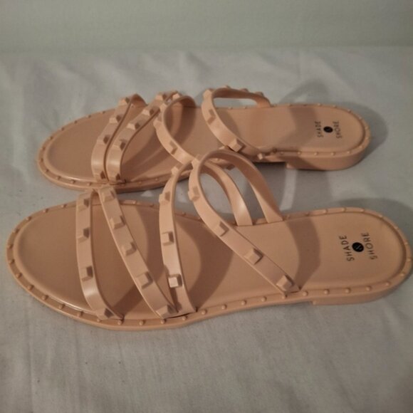 Shade & Shore Light Pink Women's Gladiator Sandals - Picture 2 of 5